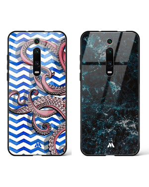 Marble Cliffs Deep Glass Case Phone Cover Combo-(Xiaomi)
