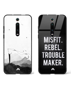 Rebel Trouble Maker Glass Case Phone Cover Combo-(Xiaomi)