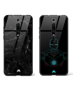 Arc Reactor Marble Glass Case Phone Cover Combo (Xiaomi)