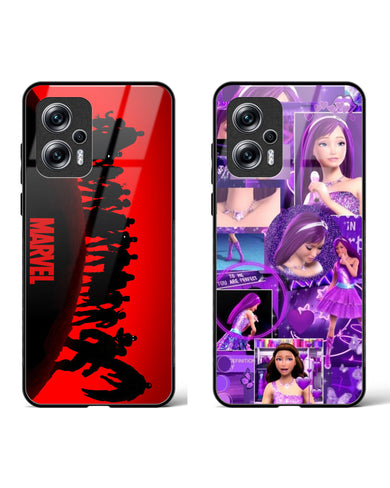 MCU Barbie Glass Case Phone Cover Combo-(Xiaomi)