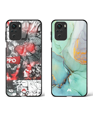 Shale Marble Boxer Glass Case Phone Cover Combo-(Xiaomi)