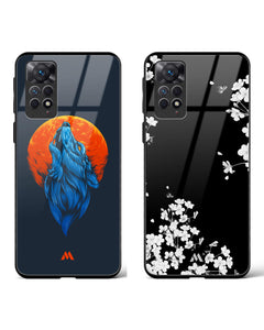 Midnight Howl Moon Glass Case Phone Cover Combo (Xiaomi)