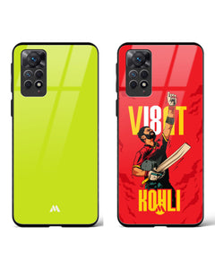 Virat King Kohli Foam Glass Case Phone Cover Combo (Xiaomi)