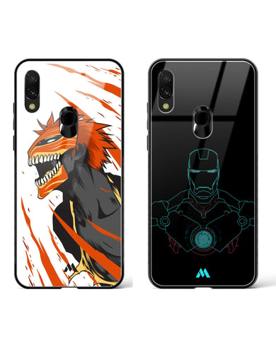 Arc Reactor Hollow Mask Glass Case Phone Cover Combo-(Xiaomi)