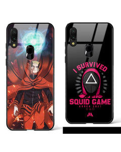 Squid  Naruto Games Glass Case Phone Cover Combo (Xiaomi)