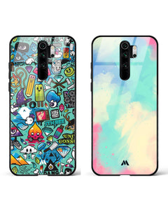 Vibrant Cloudburst Background Glass Case Phone Cover Combo (Xiaomi)