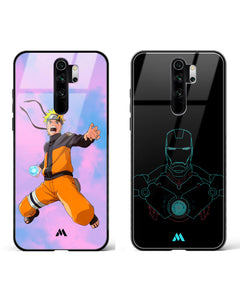 Arc Reactor Naruto Rasengan Glass Case Phone Cover Combo (Xiaomi)