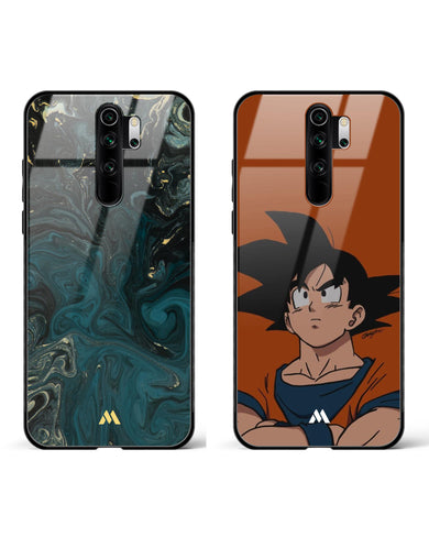 Dragon Ball Goku Green Marble Glass Case Phone Cover Combo-(Xiaomi)