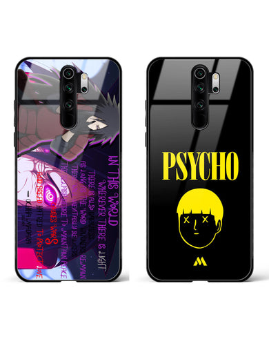 Mob Psycho Sharingan Madara Glass Case Phone Cover Combo-(Xiaomi)