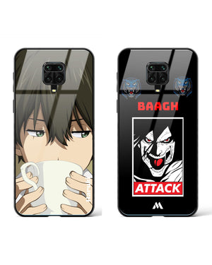 Sipping Coffee Attack Titan Glass Case Phone Cover Combo (Xiaomi)