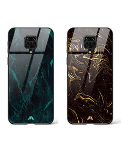 Black Gold Creative Harmony Glass Case Phone Cover Combo (Xiaomi)