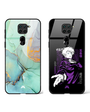 Jujutsu Gojo Green Marble Glass Case Phone Cover Combo-(Xiaomi)