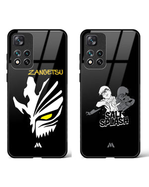 Salt Splash Bleach Hollow Zangetsu Glass Case Phone Cover Combo-(Xiaomi)