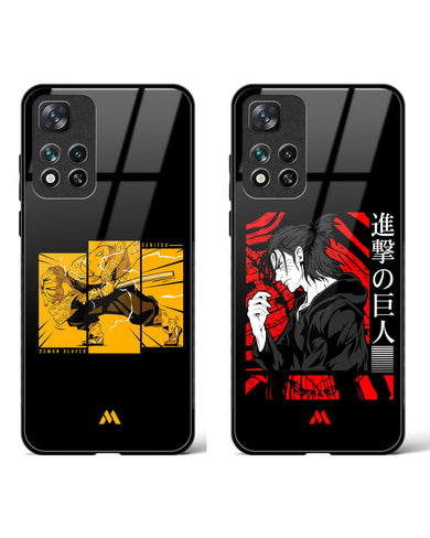 Attack Freedom Eren Zenitsu Glass Case Phone Cover Combo-(Xiaomi)