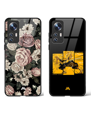 Zenitsu Floral Midnight Bouquet Glass Case Phone Cover Combo-(Xiaomi)