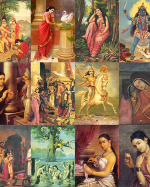Indian Art Palette Poster-Collage