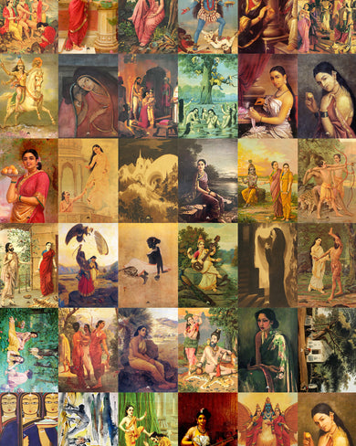 Indian Art Palette Poster-Collage