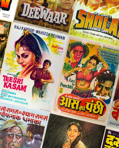 Vintage Bollywood Poster-Collage