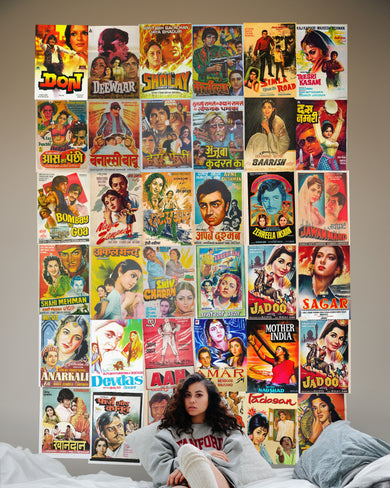 Vintage Bollywood Poster-Collage