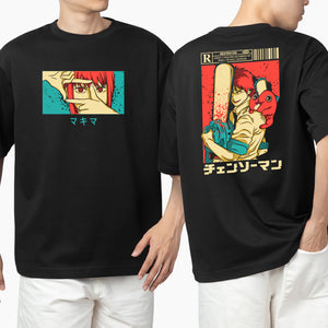 Chainsaw Man-Devil Hunter Duo- Unisex Oversized T-Shirt