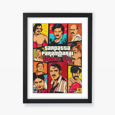 Sarpatta Parambarai-Madras City Art-Poster