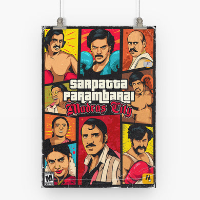 Sarpatta Parambarai-Madras City Art-Poster