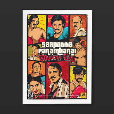 Sarpatta Parambarai-Madras City Art-Poster