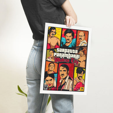 Sarpatta Parambarai-Madras City Art-Poster