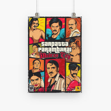 Sarpatta Parambarai-Madras City Art-Poster