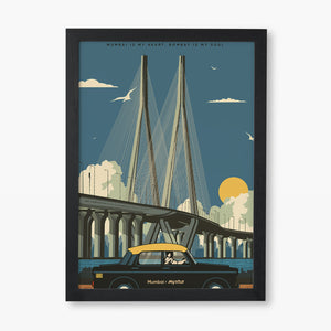 Mumbai Sea Link Art-Poster