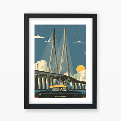 Mumbai Sea Link Art-Poster