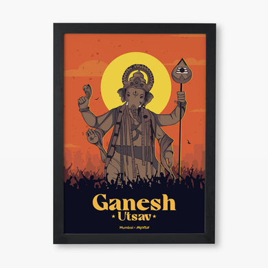 Ganesh Utsav Art Poster
