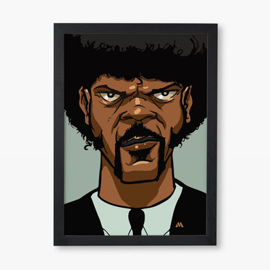 Pulp Fiction Samuel L Jackson Art-Poster