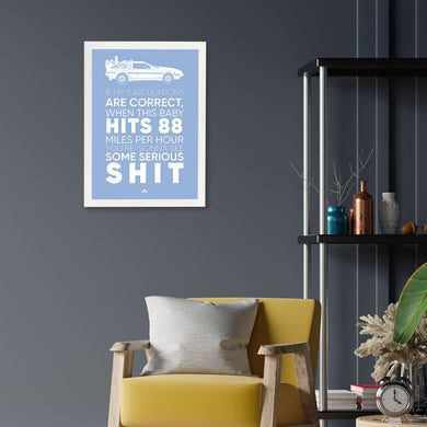 Back to the Future-Delorean Art-Poster