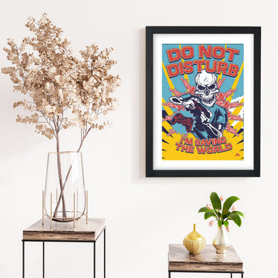 Saving The World Art-Poster