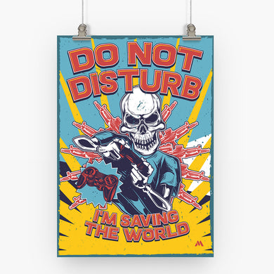 Saving The World Art-Poster