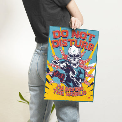 Saving The World Art-Poster