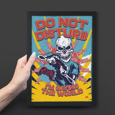 Saving The World Art-Poster