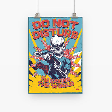 Saving The World Art-Poster