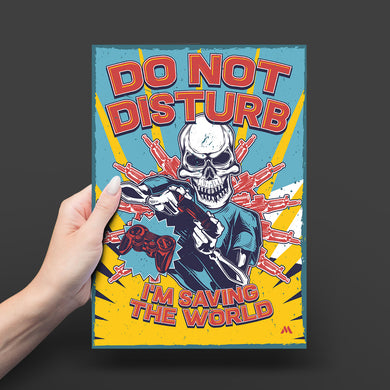 Saving The World Art-Poster