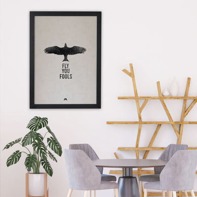 LOTR Fly You Fools Art-Poster