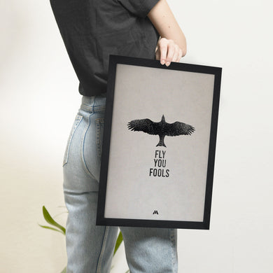 LOTR Fly You Fools Art-Poster