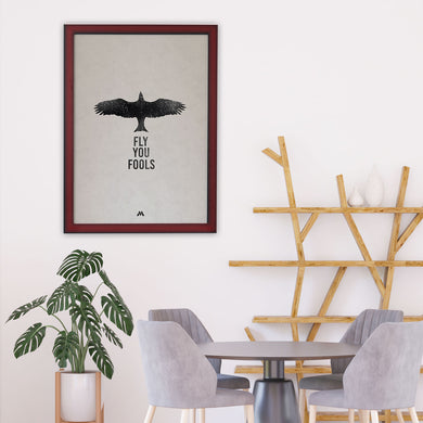 LOTR Fly You Fools Art-Poster