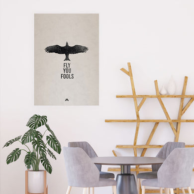 LOTR Fly You Fools Art-Poster
