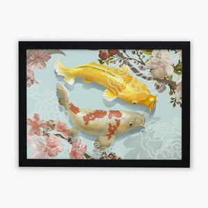 Japanese Koi Fish Art-Poster