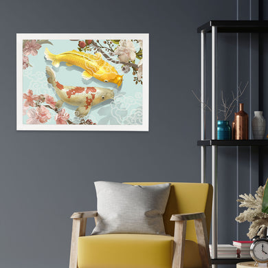 Japanese Koi Fish Art-Poster