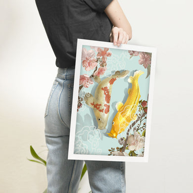 Japanese Koi Fish Art-Poster