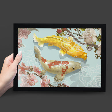 Japanese Koi Fish Art-Poster