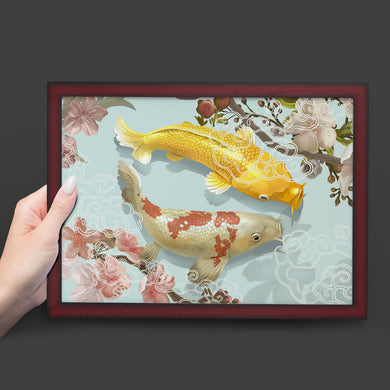 Japanese Koi Fish Art-Poster