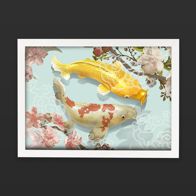 Japanese Koi Fish Art-Poster